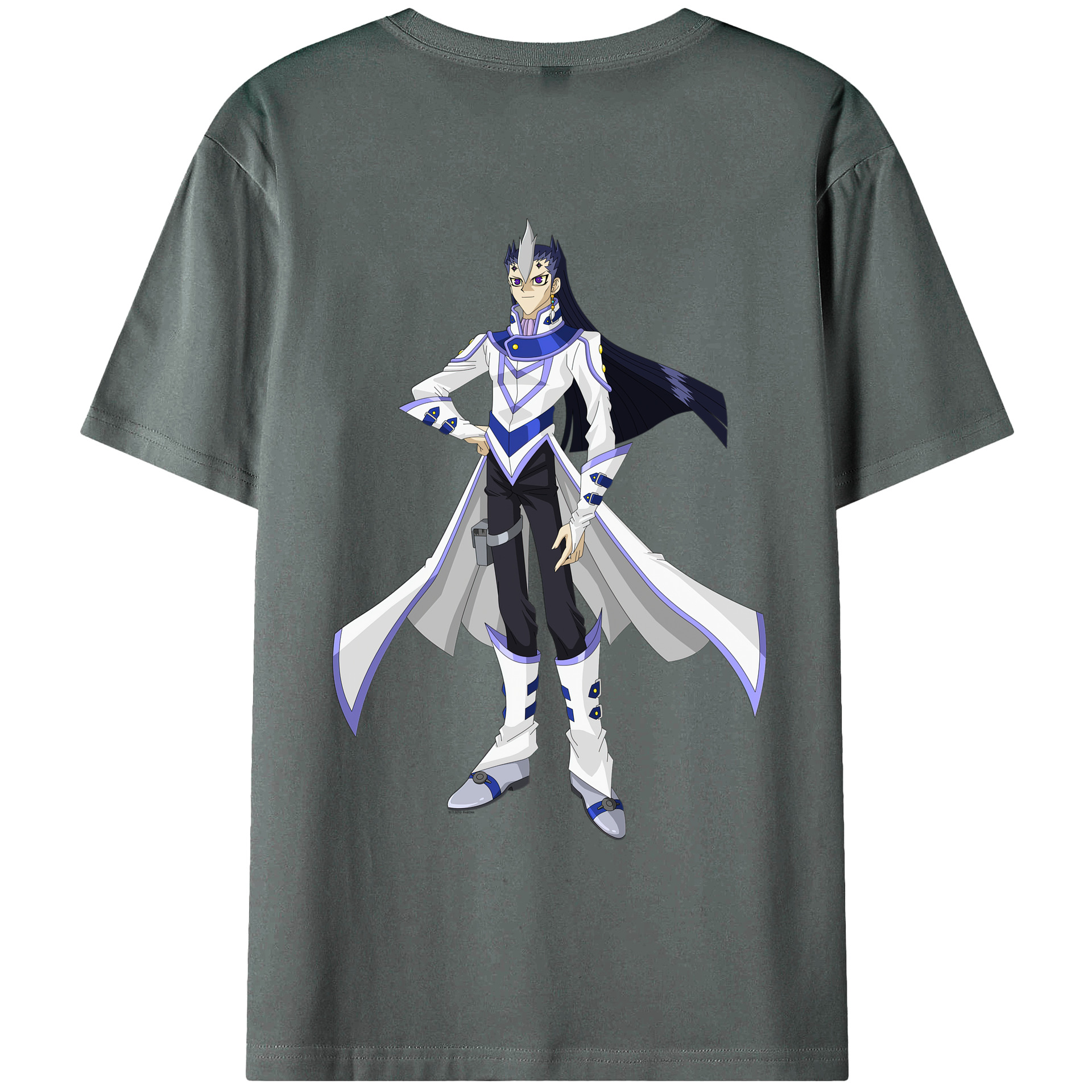 （画像用） 遊☆戯☆王 Yu-Gi-Oh! 綿100％ メンズ半袖Tシャツ（バックプリント） 通気性